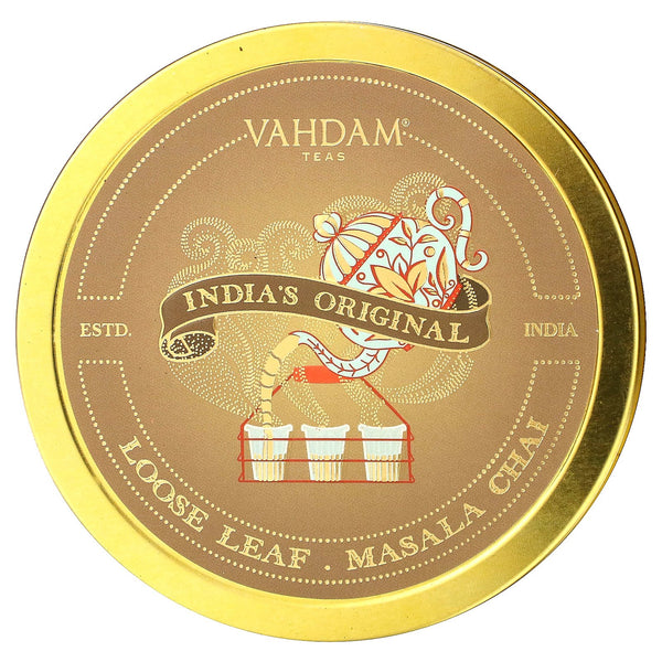 Vahdam Teas, Loose Leaf Masala Chai, India's Original Gift Set, 1 Tin Caddy - The Supplement Shop