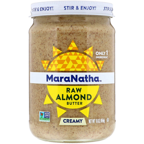 MaraNatha, Raw Almond Butter, Creamy, 16 oz (454 g) - The Supplement Shop