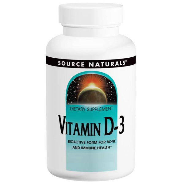 Source Naturals, Vitamin D-3, 5,000 IU, 120 Capsules - The Supplement Shop