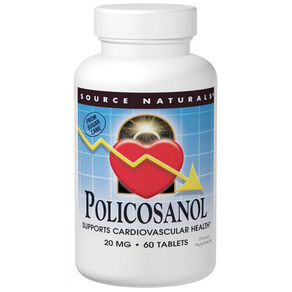 Source Naturals, Policosanol, 20 mg, 60 Tablets - The Supplement Shop