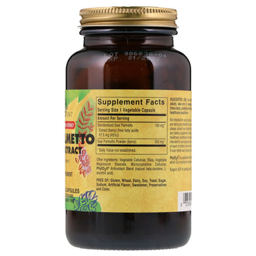 Solgar, Saw Palmetto Berry Extract, 180 Vegetable Capsules