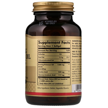 Solgar, Evening Primrose Oil, 1,300 mg,  60 Softgels