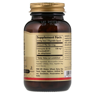 Solgar, Vegan CoQ-10, 120 mg, 60 Vegetable Capsules