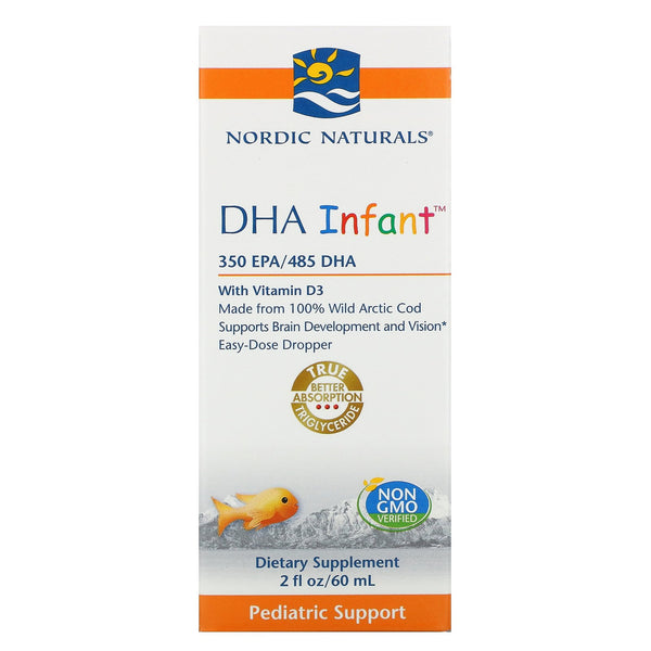 Nordic Naturals, DHA Infant with Vitamin D3, 2 fl oz (60 ml) - The Supplement Shop