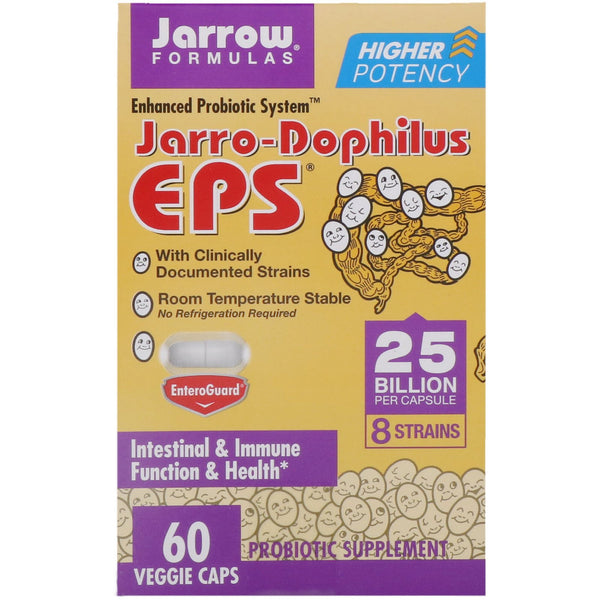 Jarrow Formulas, Jarro-Dophilus EPS, 25 Billion, 60 Veggie Caps - The Supplement Shop