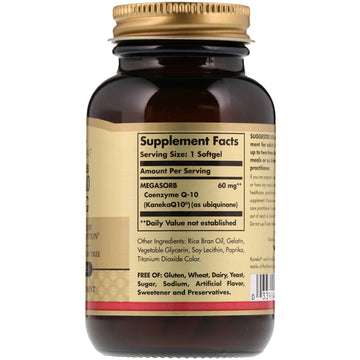 Solgar, Megasorb CoQ-10, 60 mg, 120 Softgels