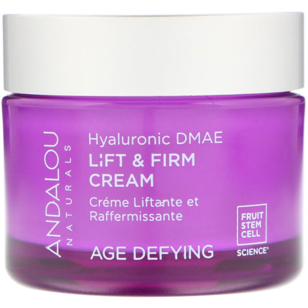 Andalou Naturals, Lift & Firm Cream, Hyaluronic DMAE, 1.7 oz (50 g) - The Supplement Shop