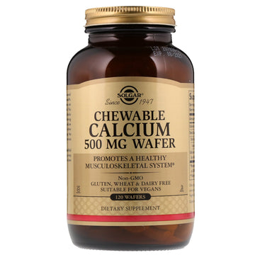 Solgar, Chewable Calcium, 500 mg, 120 Wafers