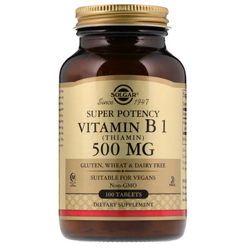 Solgar, Vitamin B1 (Thiamin), 500 mg, 100 Tablets
