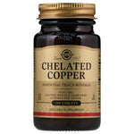 Solgar, Chelated Copper, 100 Tablets - The Supplement Shop