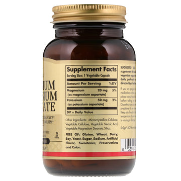 Solgar, Potassium Magnesium Aspartate, 90 Vegetable Capsules