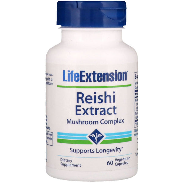 Life Extension, Reishi Extract Mushroom Complex, 60 Vegetarian Capsules - The Supplement Shop