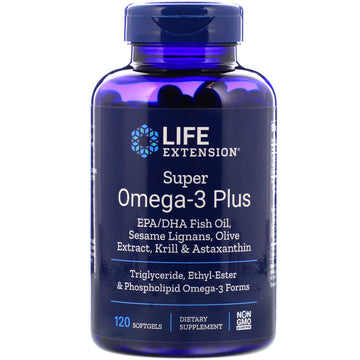 Life Extension, Super Omega-3 Plus, 120 Softgels