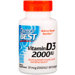 Doctor's Best, Vitamin D3, 50 mcg (2,000 IU), 180 Softgels - The Supplement Shop