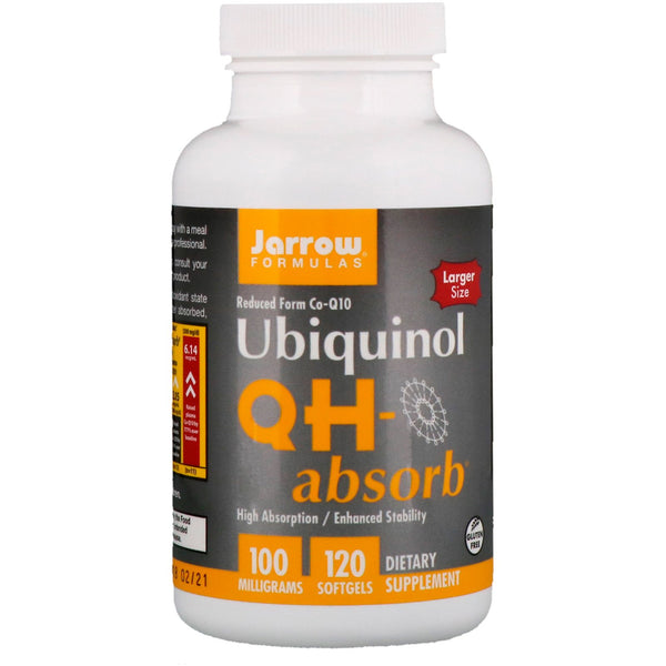 Jarrow Formulas, Ubiquinol, QH-Absorb, 100 mg, 120 Softgels - The Supplement Shop