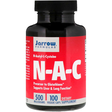 Jarrow Formulas, N-A-C N-Acetyl-L-Cysteine, 500 mg, 100 Veggie Caps