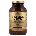 Solgar, L-Lysine, Free Form, 500 mg, 250 Vegetable Capsules - The Supplement Shop
