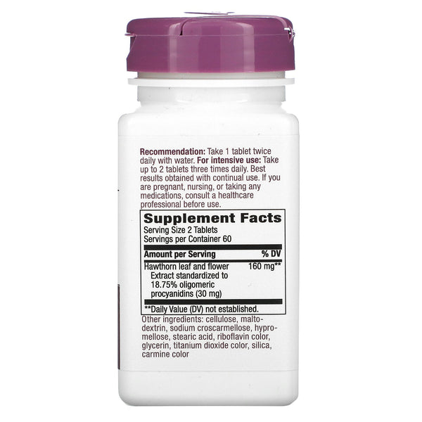 Nature's Way, HeartCare, Hawthorn, 160 mg , 120 Tablets - The Supplement Shop