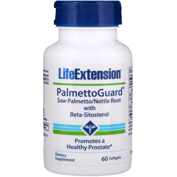 Life Extension, PalmettoGuard Saw Palmetto/Nettle Root with Beta-Sitosterol, 60 Softgels - The Supplement Shop