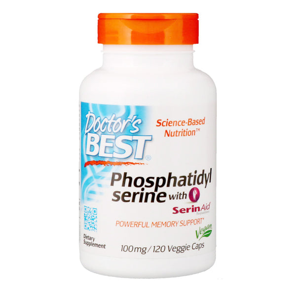 Doctor's Best, Phosphatidylserine with SerinAid, 100 mg, 120 Veggie Caps - The Supplement Shop