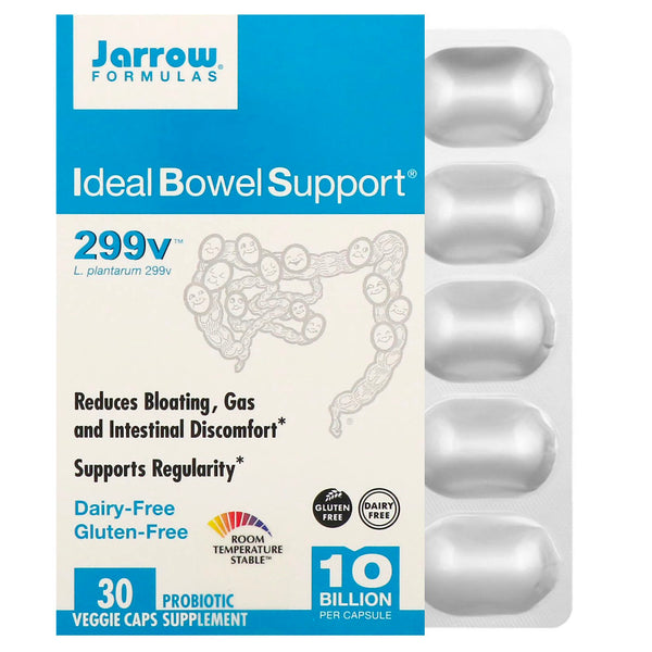 Jarrow Formulas, Ideal Bowel Support, 299v, 30 Veggie Caps - The Supplement Shop
