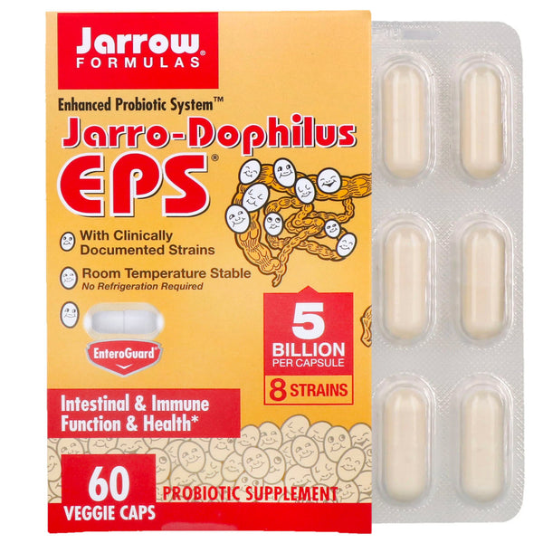 Jarrow Formulas, Jarro-Dophilus EPS, 5 Billion, 60 Veggie Caps - The Supplement Shop