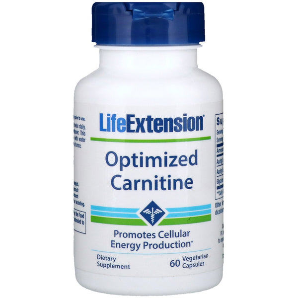Life Extension, Optimized Carnitine, 60 Vegetarian Capsules - The Supplement Shop