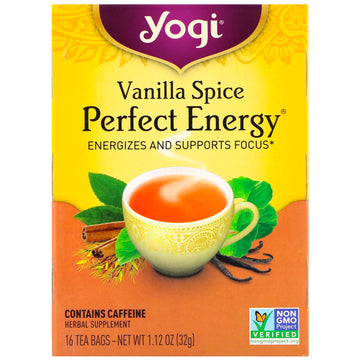 Yogi Tea, Perfect Energy, Vanilla Spice, 16 Tea Bags, 1.12 oz (32 g)