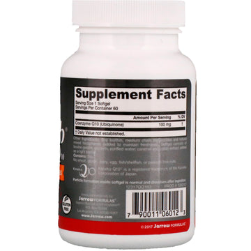 Jarrow Formulas, Q-Absorb, Ubiquinone CO-Q10, 100 mg, 60 Softgels