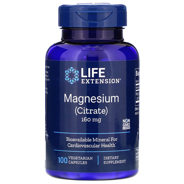 Life Extension, Magnesium, 160 mg, 100 Vegetarian Capsules - The Supplement Shop
