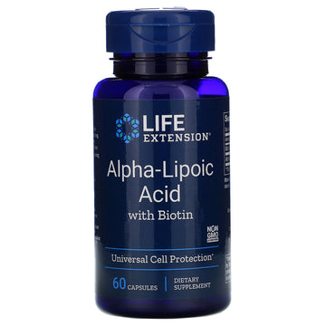 Life Extension, Alpha-Lipoic Acid with Biotin, 60 Capsules