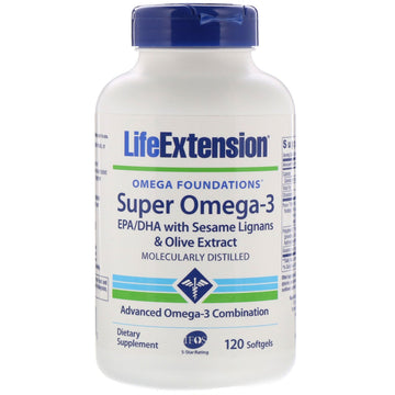 Life Extension, Omega Foundations, Super Omega-3, 120 Softgels