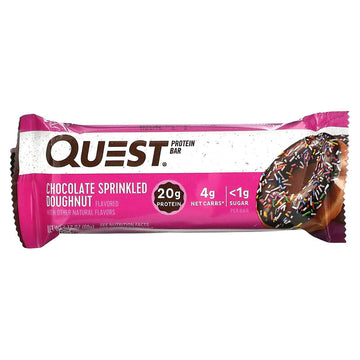 Quest Nutrition, Protein Bar, Chocolate Sprinkled Doughnut, 60 g