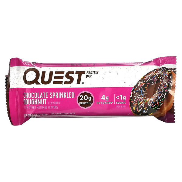 Quest Nutrition, Protein Bar, Chocolate Sprinkled Doughnut, 60 g