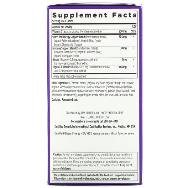 New Chapter, Fermented Activated C Complex, 180 Vegetarian Tablets - The Supplement Shop
