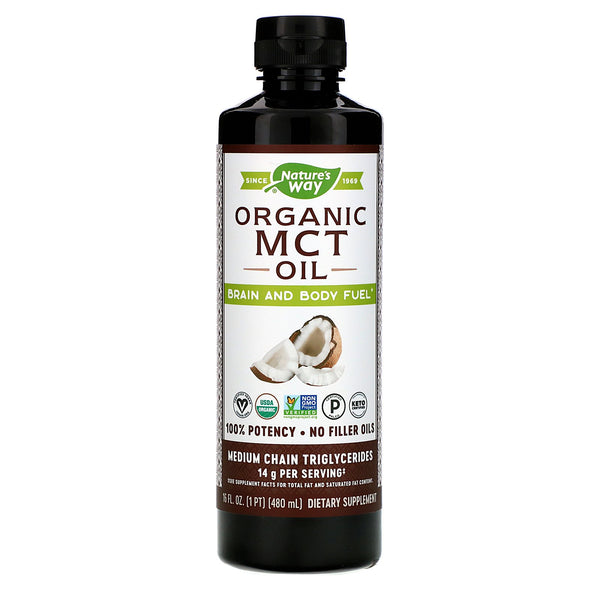 Nature's Way, Organic MCT Oil, 16 fl oz (480 ml) - The Supplement Shop