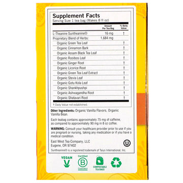 Yogi Tea, Perfect Energy, Vanilla Spice, 16 Tea Bags, 1.12 oz (32 g)