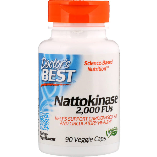 Doctor's Best, Nattokinase, 2,000 FUs, 90 Veggie Caps - The Supplement Shop
