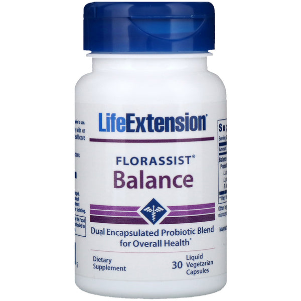 Life Extension, FLORASSIST Balance, 30 Liquid Vegetarian Capsules - The Supplement Shop