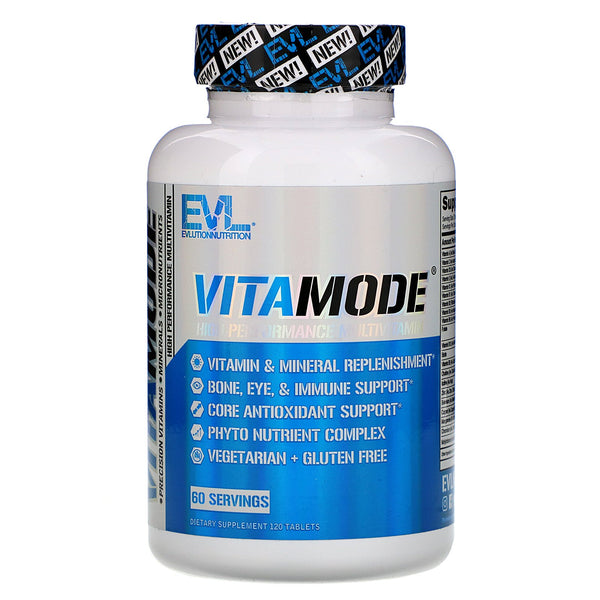 EVLution Nutrition, VitaMode, High Performance Multivitamin, 120 Tablets - The Supplement Shop
