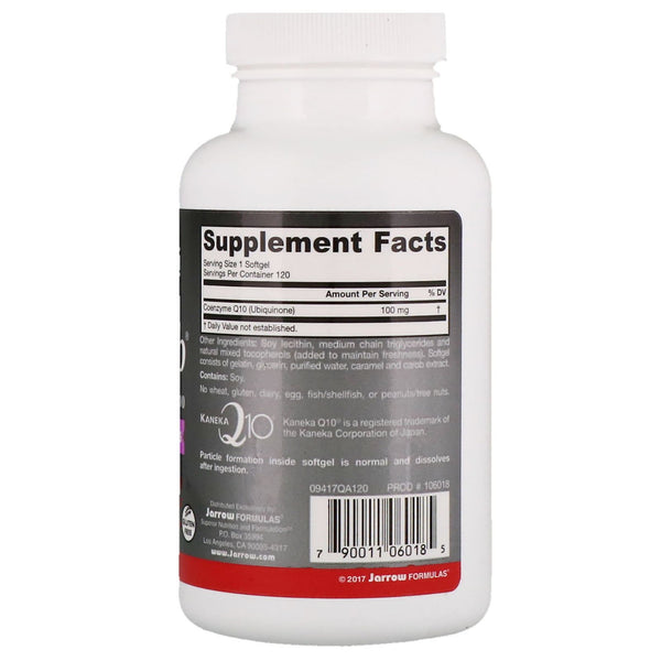 Jarrow Formulas, Q-absorb Co-Q10, 100 mg, 120 Softgels - The Supplement Shop