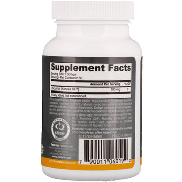Jarrow Formulas, Ubiquinol QH-Absorb, Max Absorption, 100 mg, 60 Softgels