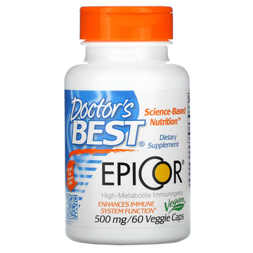 Doctor's Best, Epicor, 500 mg, 60 Veggie Caps