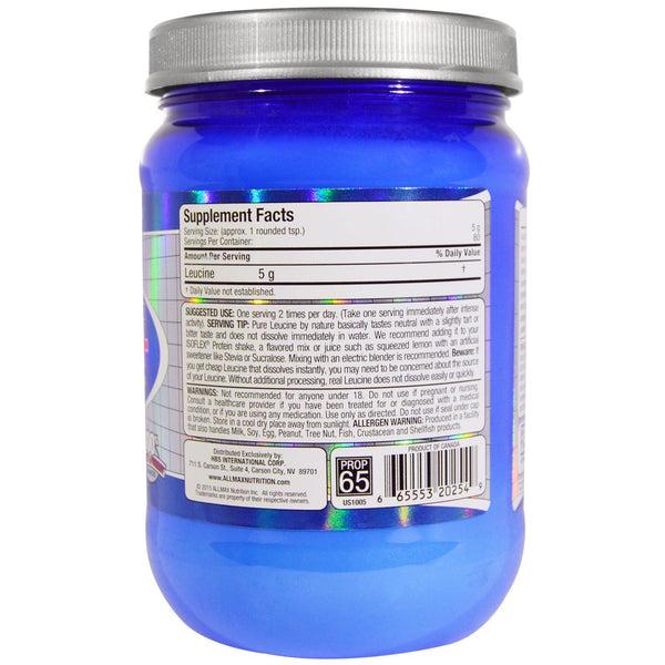 ALLMAX Nutrition, Leucine, 5,000 mg, 14.1 oz (400 g) - The Supplement Shop