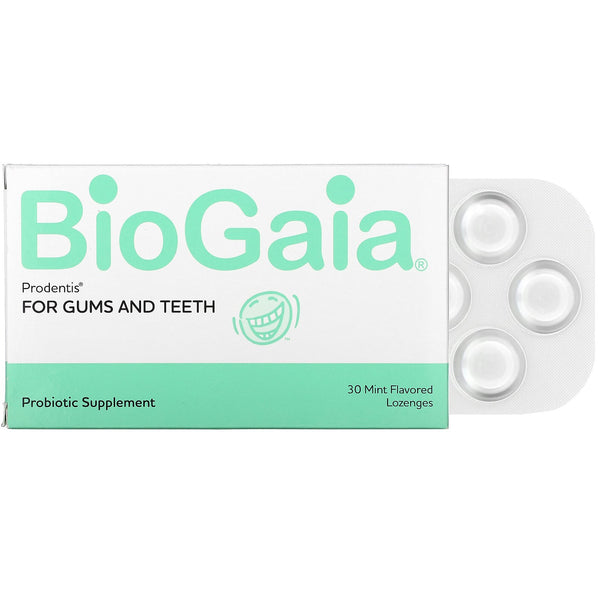 BioGaia, Prodentis For Gums And Teeth, Mint Flavor, 30 Lozenges - The Supplement Shop