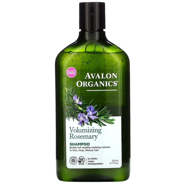 Avalon Organics, Shampoo, Volumizing, Rosemary, 11 fl oz (325 ml) - The Supplement Shop