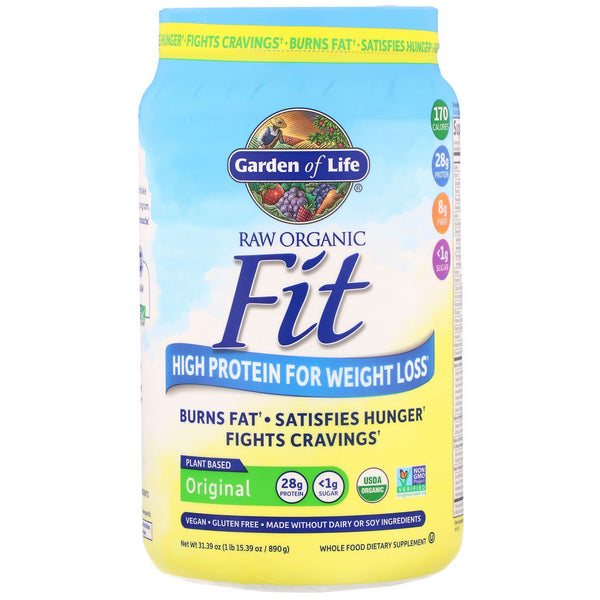 Garden of Life, RAW Organic Fit, High Protein for Weight Loss, Original, 31.39 oz (890 g) - The Supplement Shop