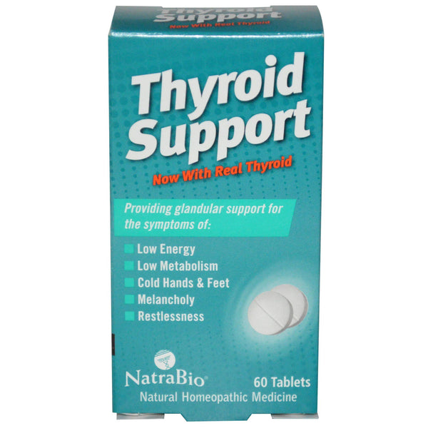 NatraBio, Thyroid Support, 60 Tablets - The Supplement Shop