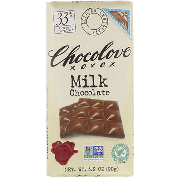 Chocolove, Milk Chocolate, 3% Cocoa, 3.2 oz (90 g)