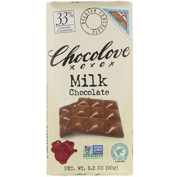 Chocolove, Milk Chocolate, 3% Cocoa, 3.2 oz (90 g) - The Supplement Shop